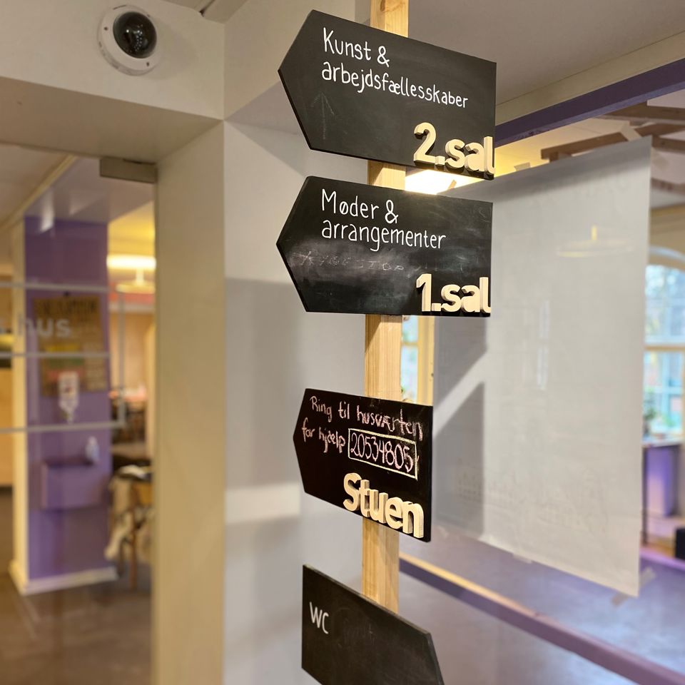 skilte i Byens hus